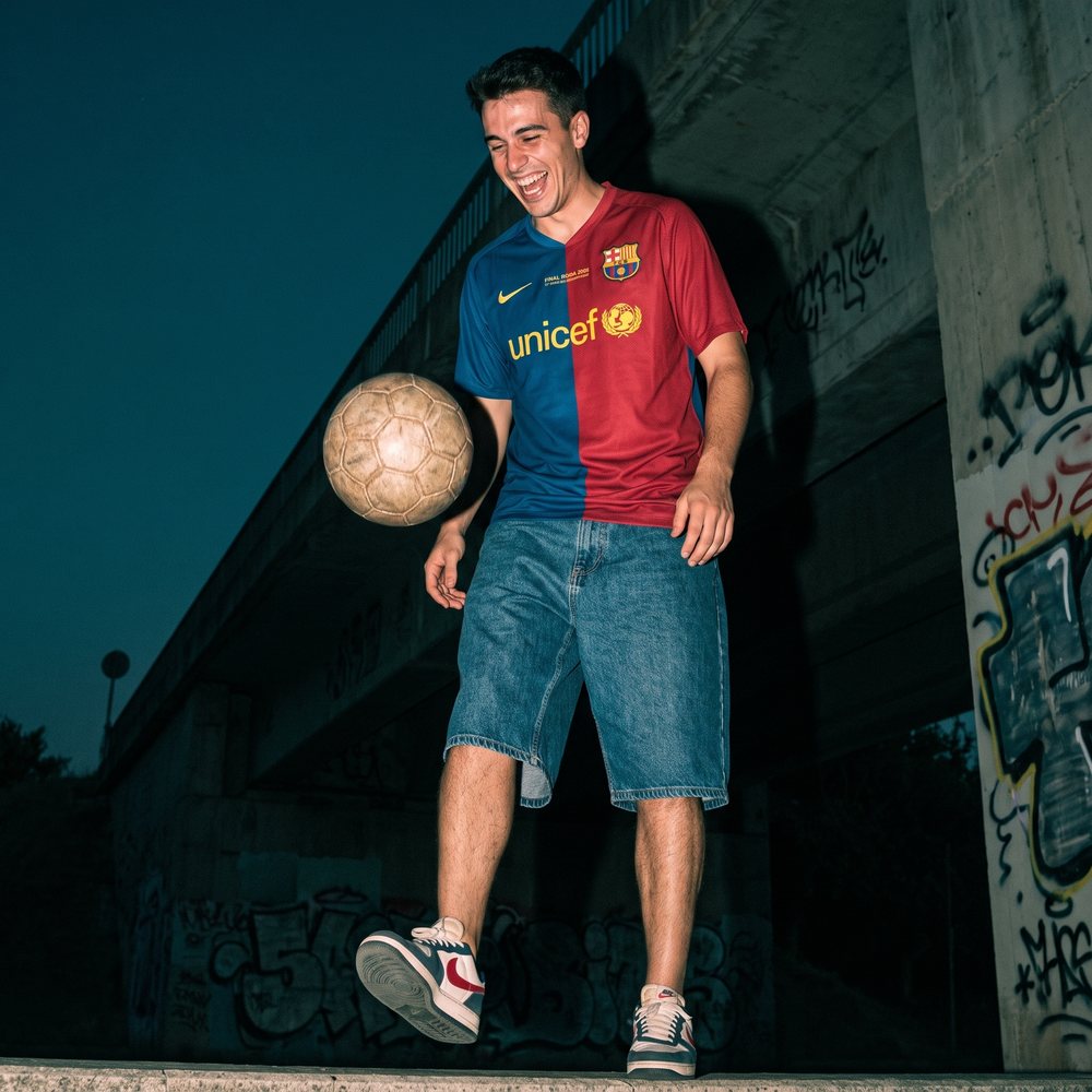 Camiseta retro del FC Barcelona