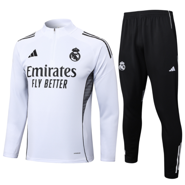 Chándal 2025/26 Cremallera Media - Real Madrid
