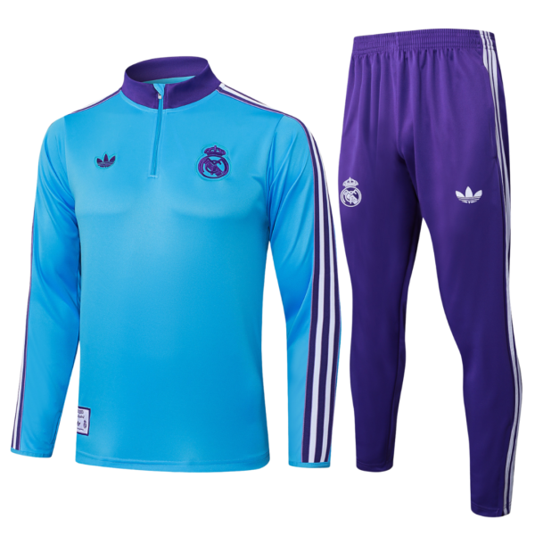 Chándal 2025/26 Cremallera Media - Real Madrid