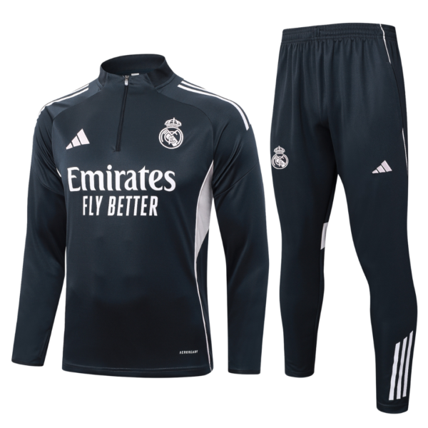 Chándal 2025/26 Cremallera Media - Real Madrid