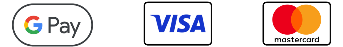 Visa, Mastercard, Google Pay
